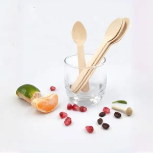 110mm Bulk-Pack Birchwood Spoons - Eco-Friendly Disposable Dessert Utensils